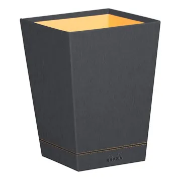 Rhodiarama waste bin Titanium