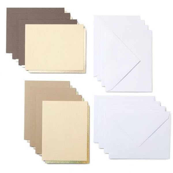 Cricut Cut-Away Cards Neutrals R20 (10,8 cm x 14 cm) 8-pack