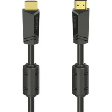 Hama High Speed HDMI cable, 4K, HDR, ARC, 15 m, Black