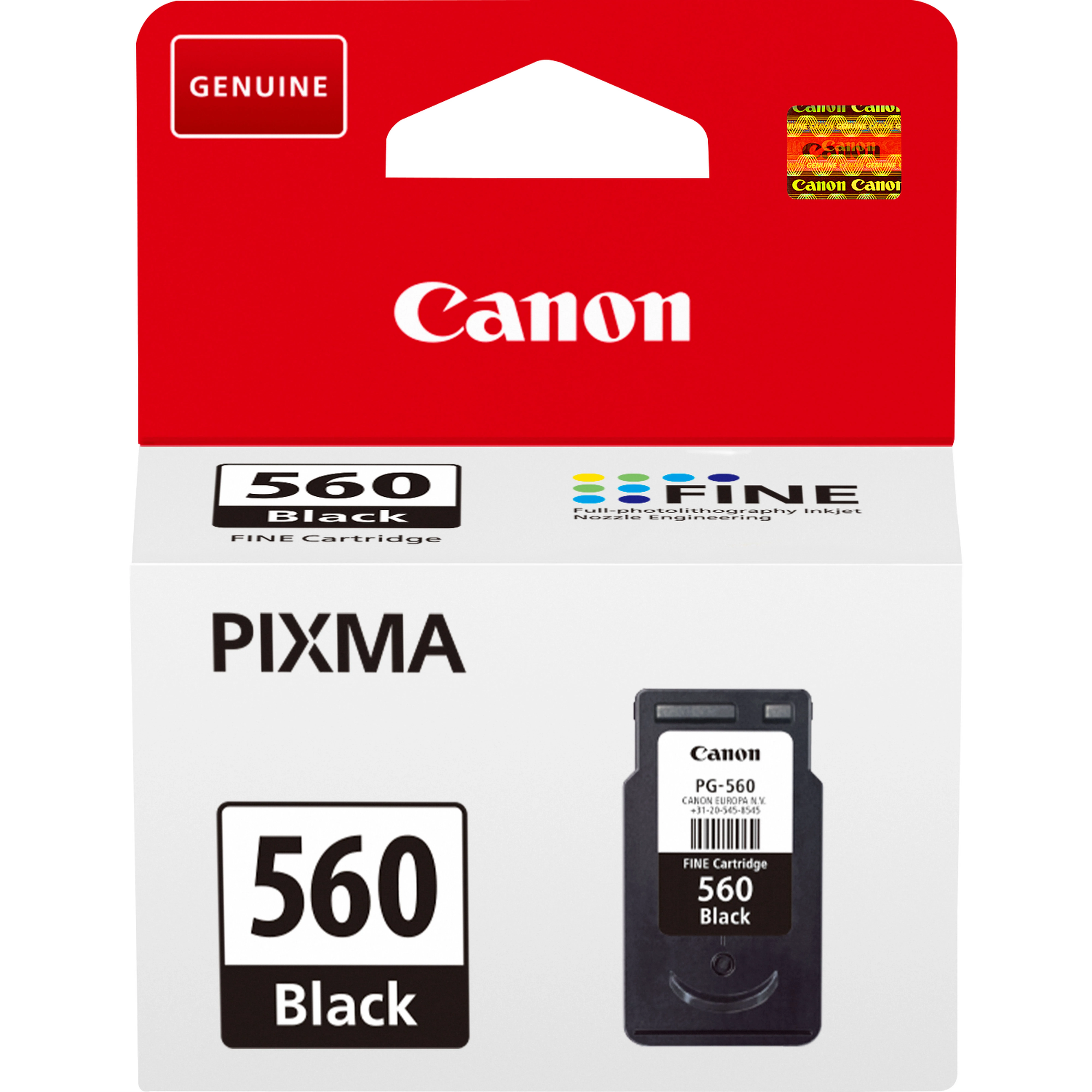 Canon PG-560 ink cartridge, 7.5 ml, Black