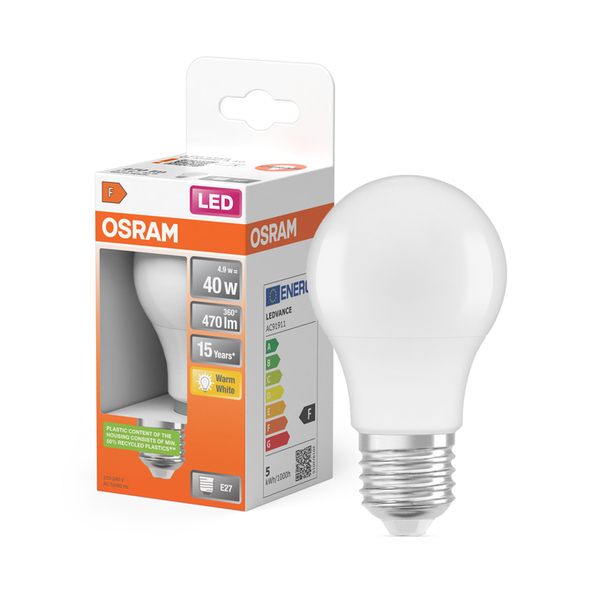 OSRAM LED Star Classic A 40 4.9 watt 827 Frosted E27