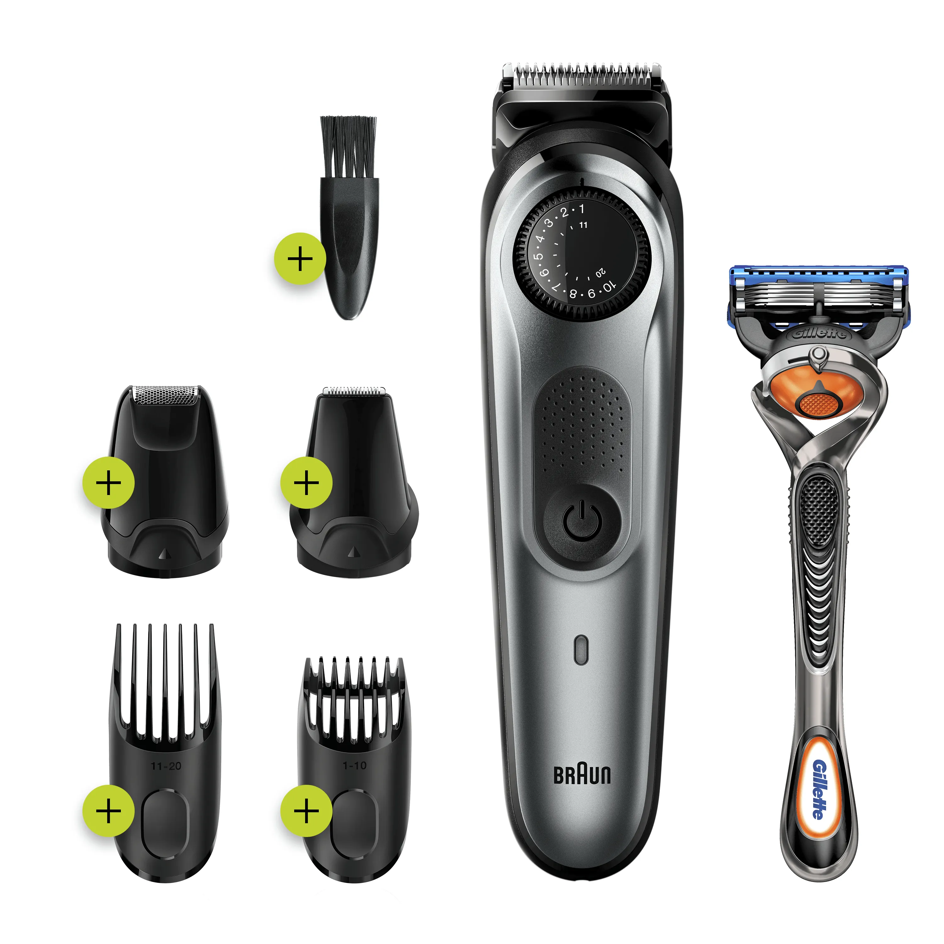 Braun BT 7220 -partatrimmeri + gilette h&ouml;yl&auml;