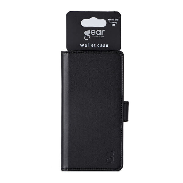 GEAR Wallet, Galaxy A41 -lompakkokotelo, Musta