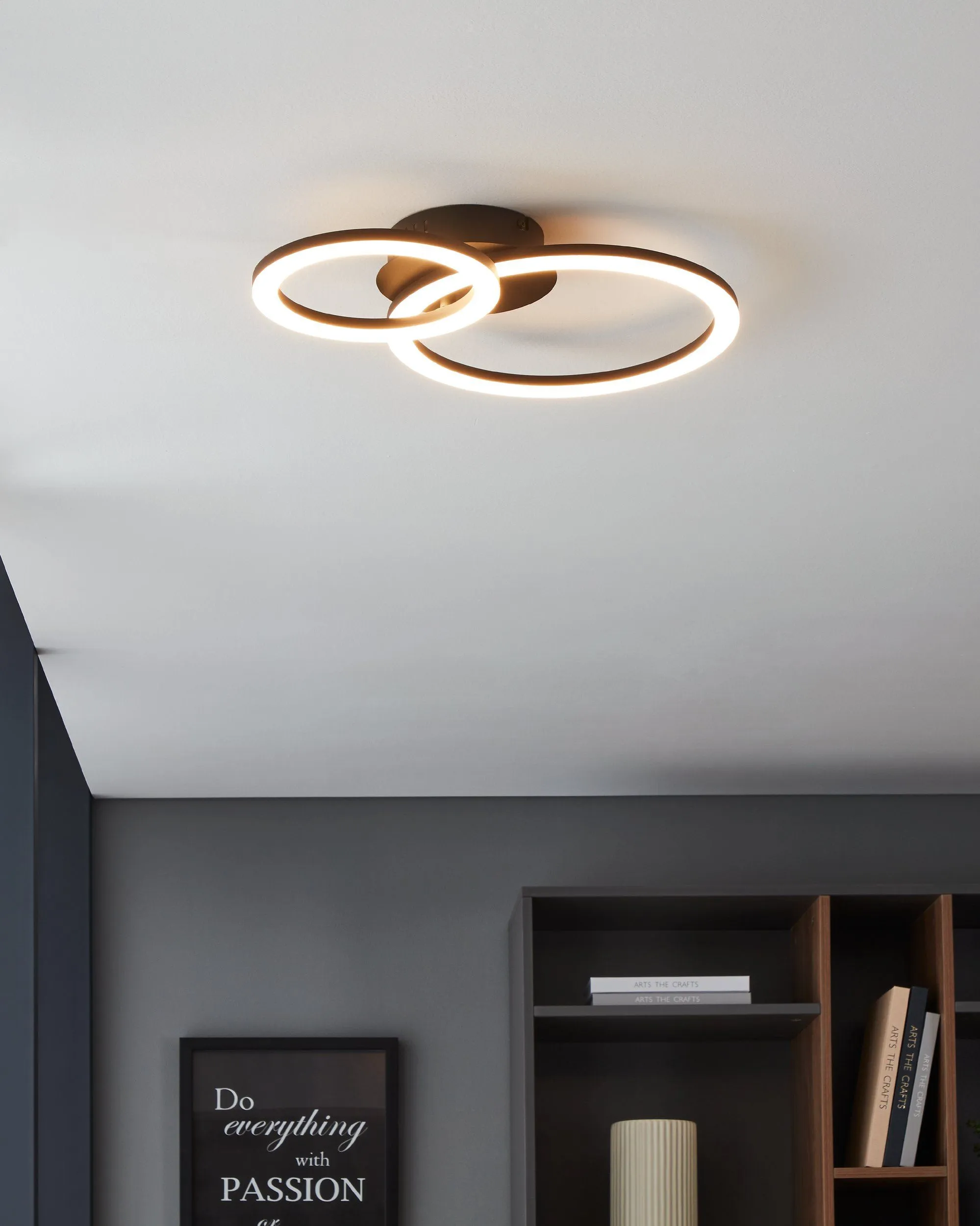 EGLO Parrapos-Z - Ceiling lamp, Black