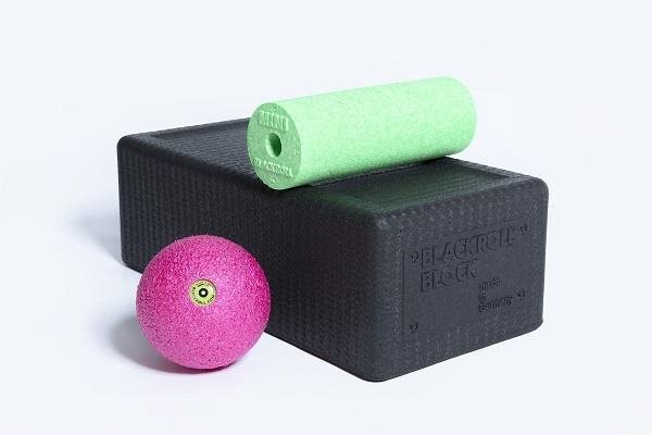 BLACKROLL BLOCK SET faskia- ja hierontasetti (Block, Ball 08, Mini), musta, vaaleanpunainen, vihreä