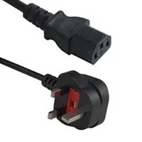 BLACK BOX BC9002 SERIES POWER CORD - UK, BS 1363 TO IEC-C13, 0.5-M