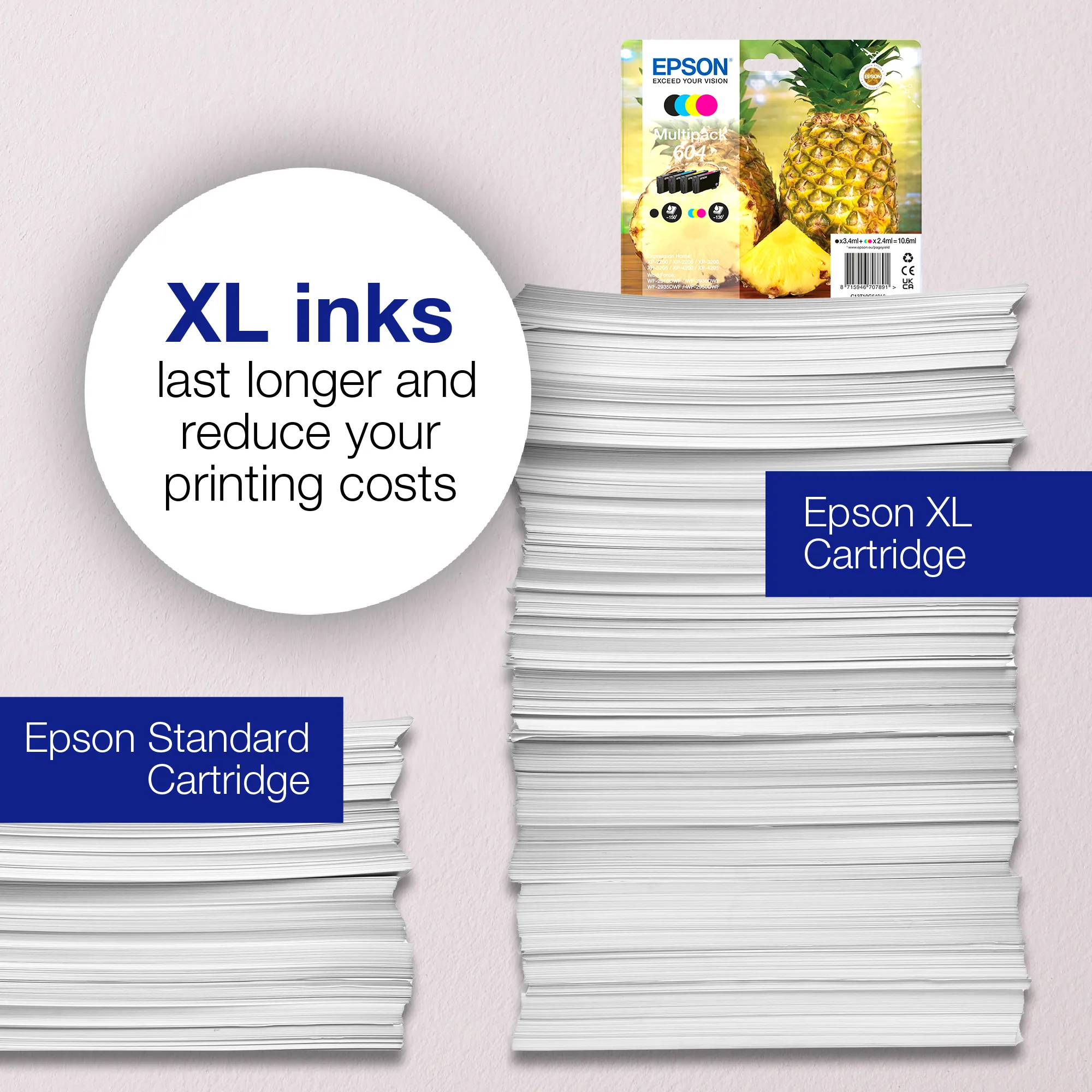 Epson 604XL bl&auml;ckpatron, 4 ml, magenta