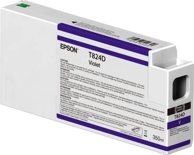 Epson T824D00 -mustekasetti, 350 ml, violetti
