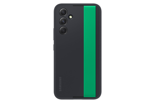 Samsung Haze Grip Case, Galaxy A54 -suojakuori, Musta