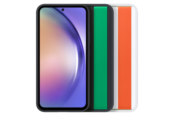 Samsung Haze Grip Case, Galaxy A54 -suojakuori, Musta