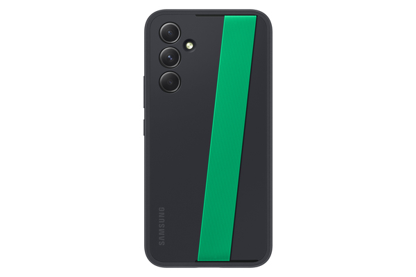 Samsung Haze Grip Case, Galaxy A54 -suojakuori, Musta
