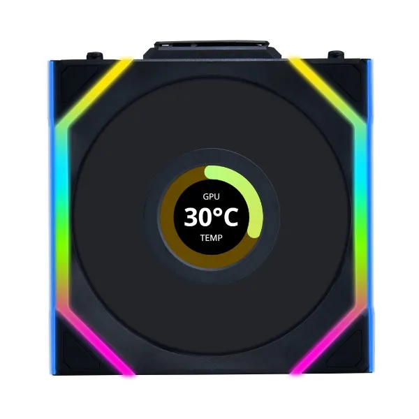 Lian Li UNI FAN SL Wireless LCD, 120mm - case fan, Black
