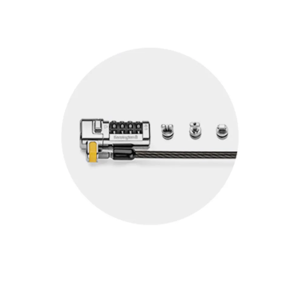 Kensington ClickSafe 3-in-1 Combination Lock (T-Bar, Nano &amp; Wedge Anchors)
