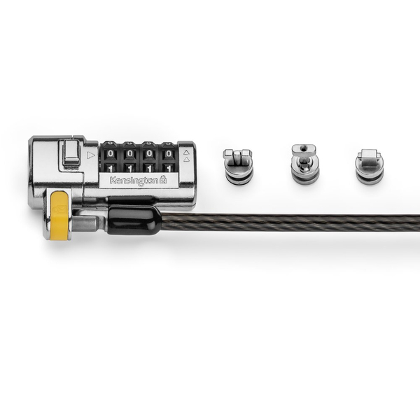 Kensington ClickSafe 3-in-1 Combination Lock (T-Bar, Nano &amp; Wedge Anchors)