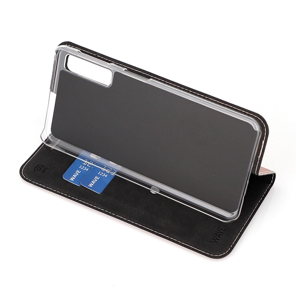 Wave Book Case, Samsung Galaxy A7 (2018) - Rose Gold