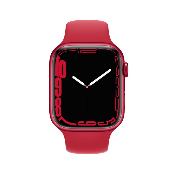 Apple Watch Series 7 GPS + Cellular, 45mm (PRODUCT)RED Aluminium Case with (PRODUCT)RED Sport Band - Regular