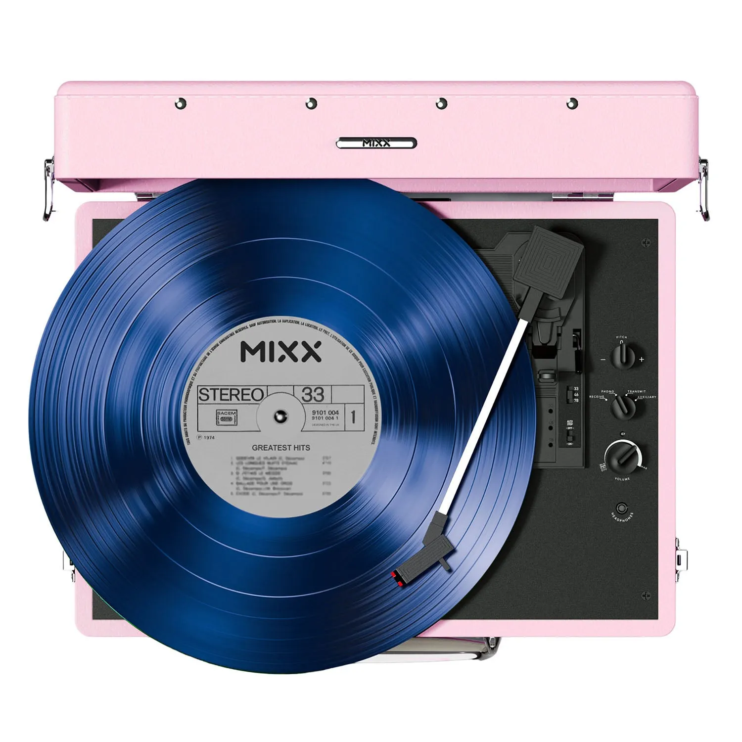 MIXX Revival 55 Stereo - vinyl records player, pink