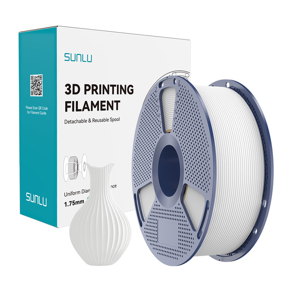 SUNLU PLA 1.75 mm, 1 kg -3D-tulostusfilamentti, valkoinen