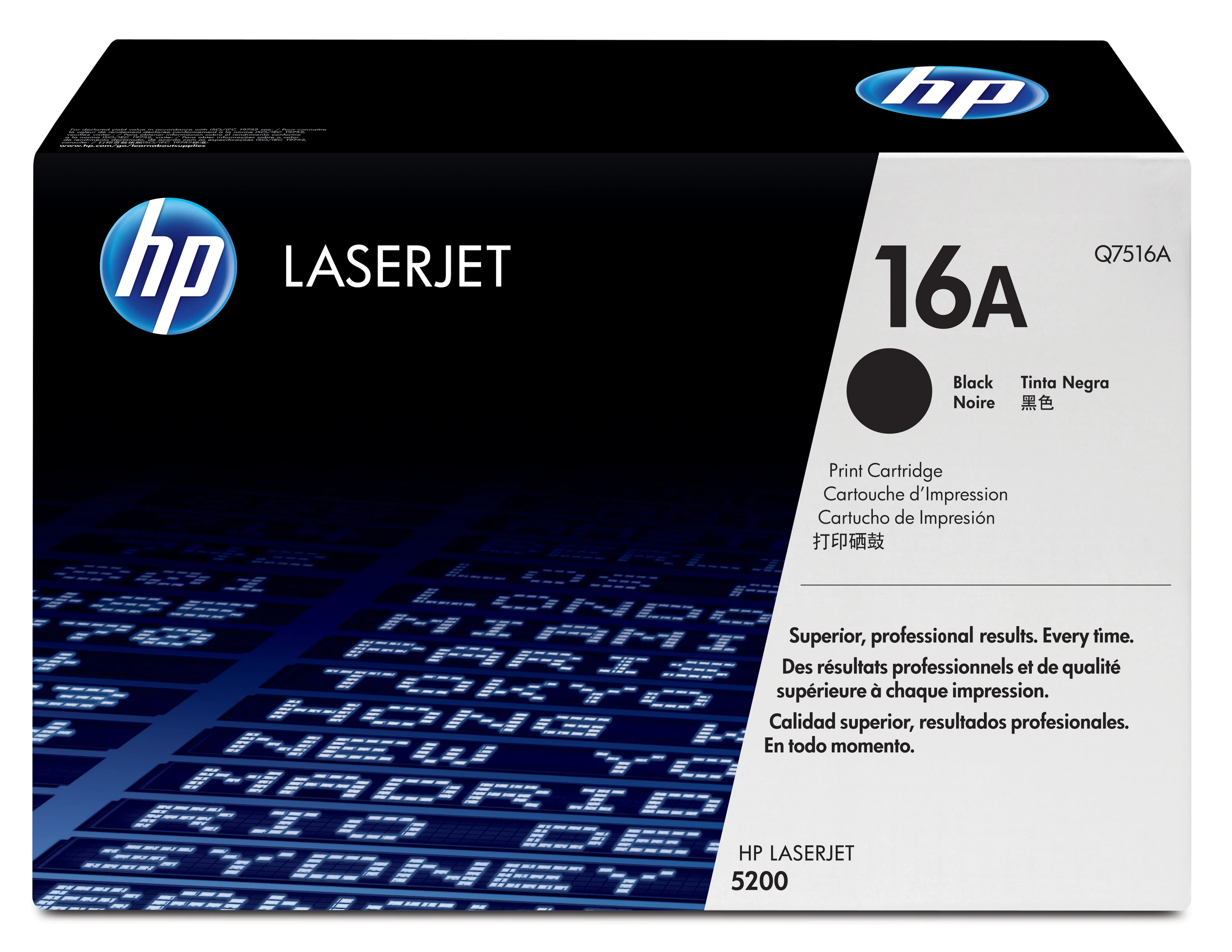 HP Q7516A lasertoner, svart