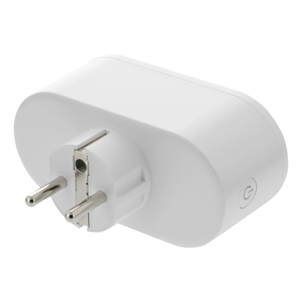 Qnect SH-P02 Smart dual plug, 13a, WiFi, energy monitor - tr&aring;dl&ouml;s smart uttag