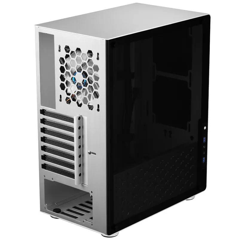 Jonsbo U4, Tempered Glass - midi case, silver
