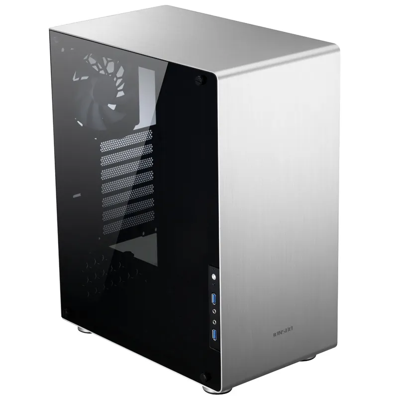 Jonsbo U4, Tempered Glass - midi case, silver