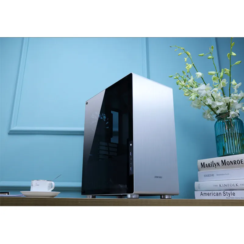 Jonsbo U4, Tempered Glass - midi case, silver