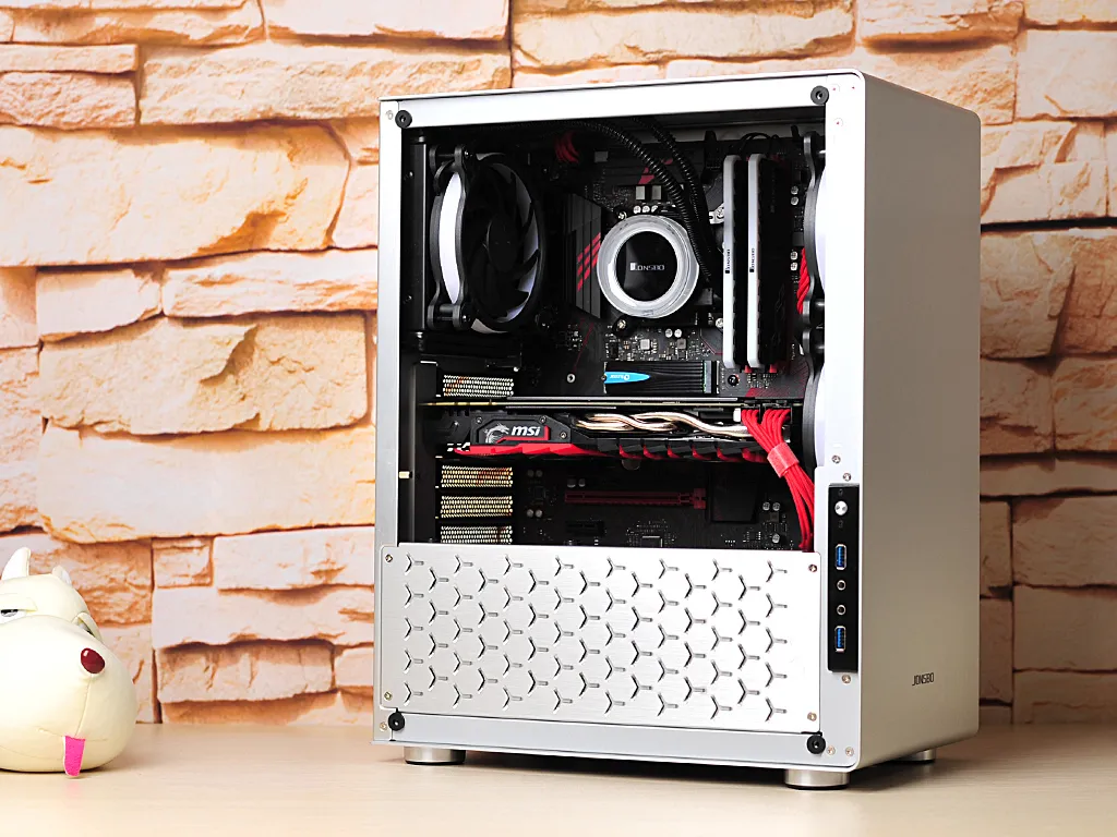 Jonsbo U4, Tempered Glass - midi case, silver