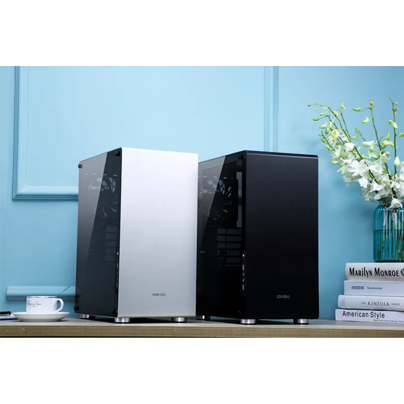 Jonsbo U4, Tempered Glass - midi case, silver