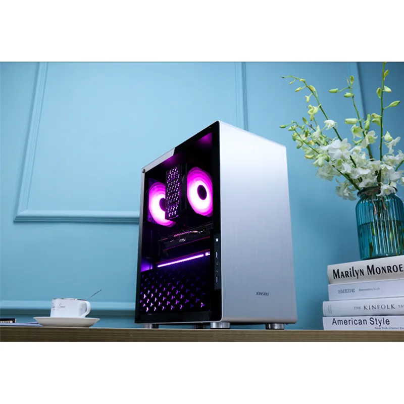 Jonsbo U4, Tempered Glass - midi case, silver