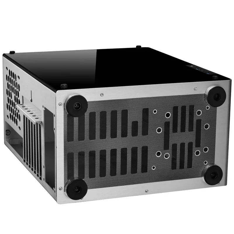Jonsbo U4, Tempered Glass - midi case, silver