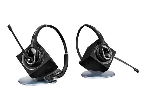 EPOS IMPACT DW Pro 1 USB ML Wireless Mono Headset, with Charging Station, Black/Silver