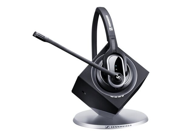 EPOS IMPACT DW Pro 1 USB ML Wireless Mono Headset, with Charging Station, Black/Silver