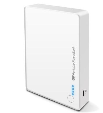 GP PORTABLE POWERBANK 8400 VALKOINEN