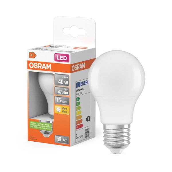 OSRAM LED Star Classic A 40 4.9 watt 827 Frosted E27