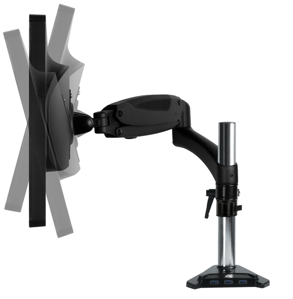 Arctic Cooling Z1 3D Gen 3 Monitor Arm 4-Port USB 3.0
