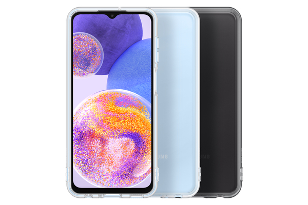 Samsung Clear Cover, Galaxy A23 - Case, Black