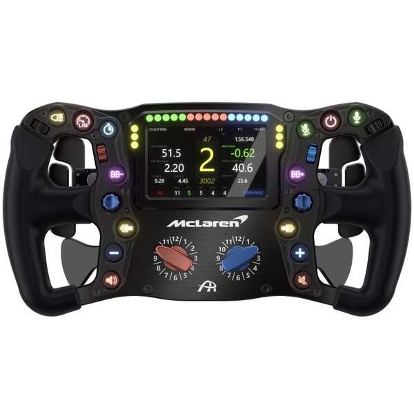 ASROCK Ascher Racing McLaren Artura Sport USB Sim Racing Steering Wheel, PC, Black