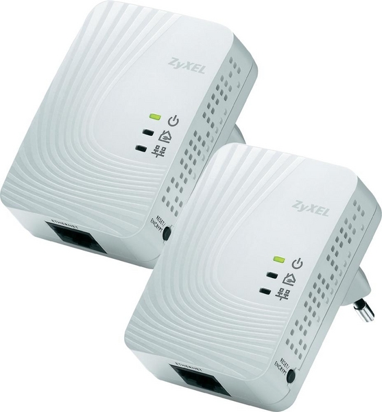 ZYXEL PLA4201 500Mbps Mini Powerline Ethernet Adaptor Twin Pack