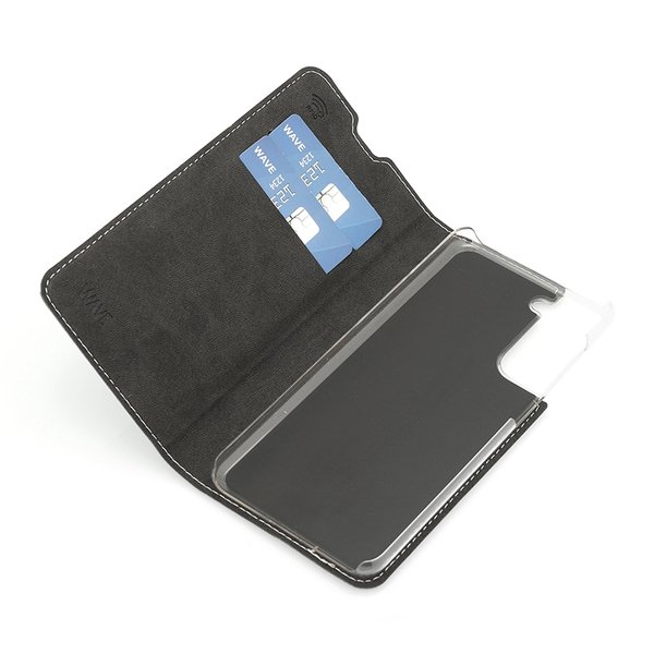 Wave Book Case, Galaxy S21 - case, Rose gold