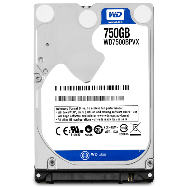 Western Digital 750GB Blue, 2.5", SATA, 5400rpm, 8MB - HDD