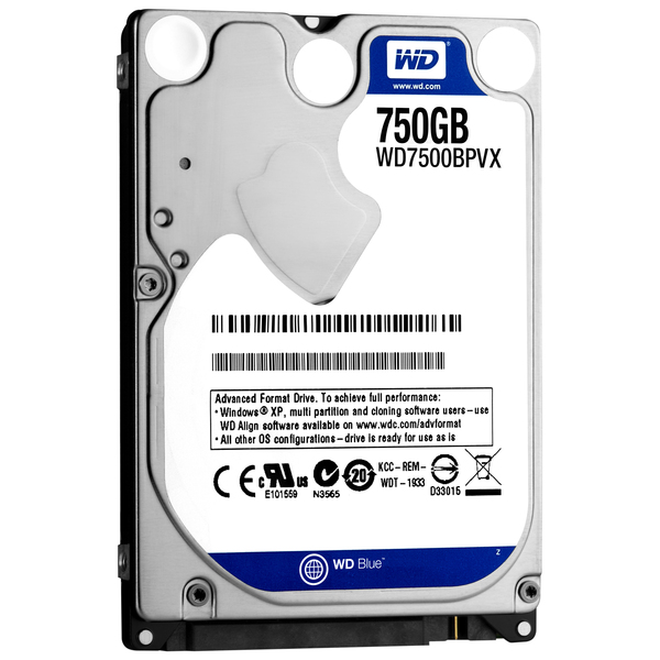 Western Digital 750GB Blue, 2.5", SATA, 5400rpm, 8MB - HDD