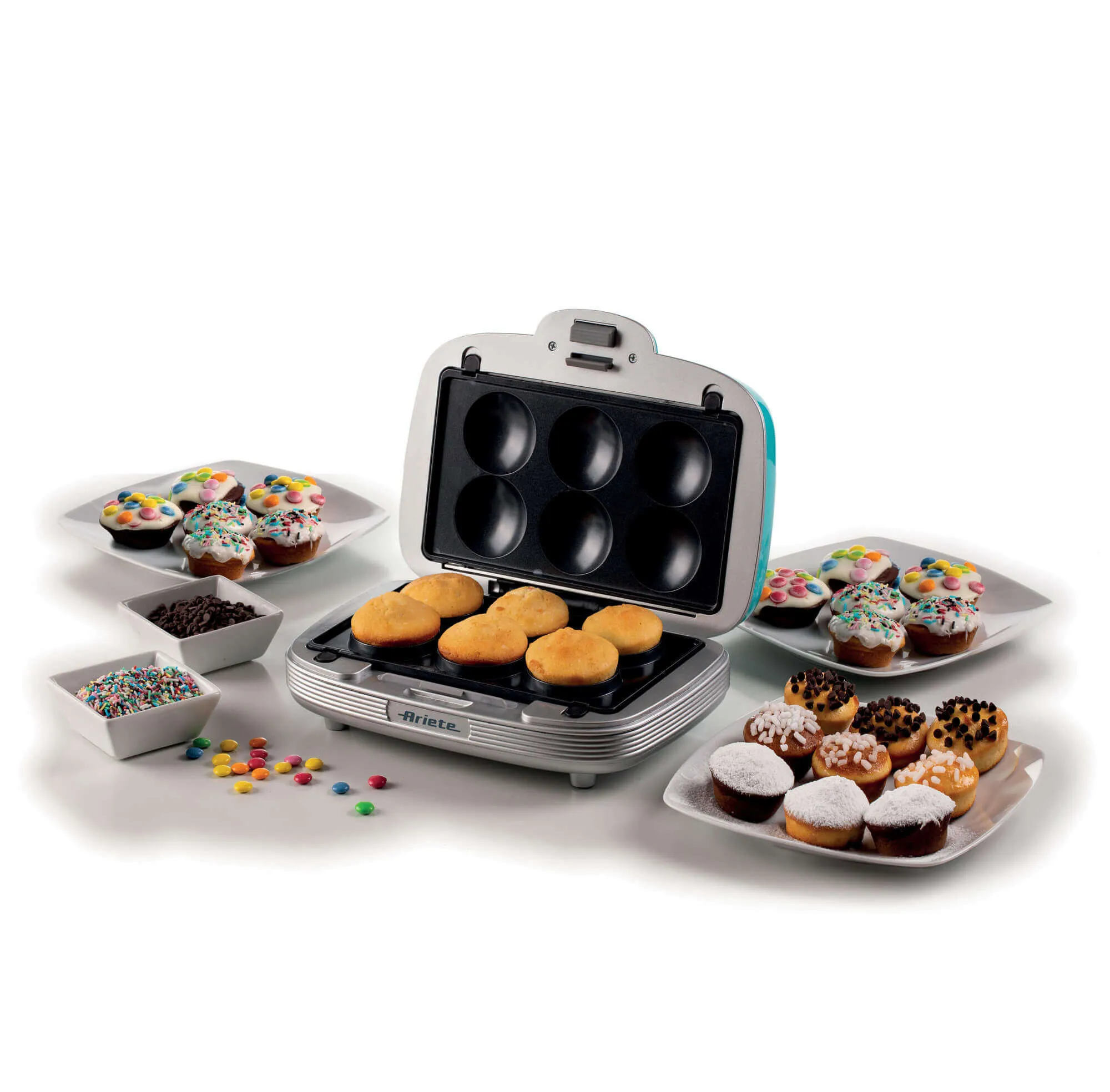 Ariete Party Time 3 i 1 sm&ouml;rg&aring;s &amp; kakor (vit/bl&aring;)