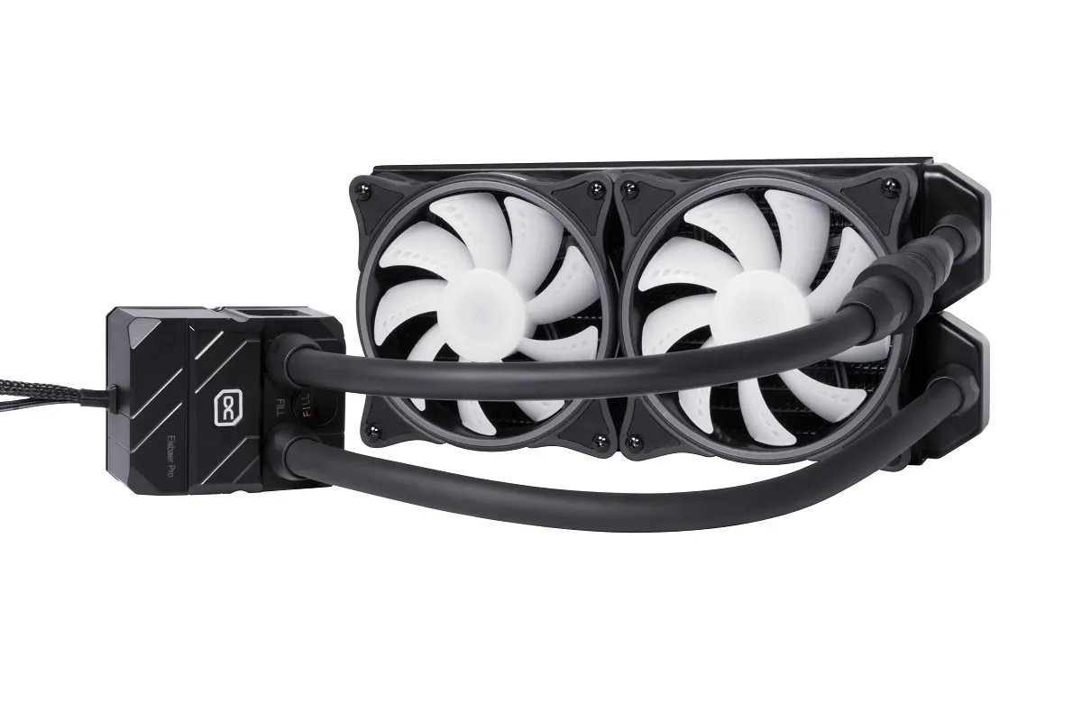 Alphacool Eisbaer Pro Aurora 240 ARGB Liquid Cooler, Black