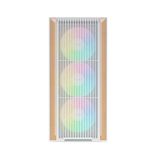 SAMA Z60 -miditornikotelo ikkunalla ja RGB-valaistuksella, valkoinen
