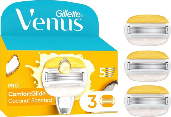 Gillette Venus Pro ComfortGlide Coconut - replacement blades, 3-pack