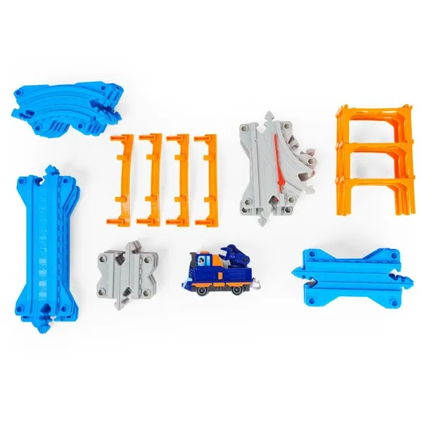 Spin Master Mighty Express Track Set with Push-and-Go Train Mechanic Milo Toy Vehicle