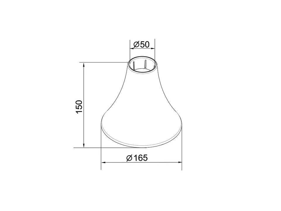M Pro Series Inner Ceiling Plate Cover Black