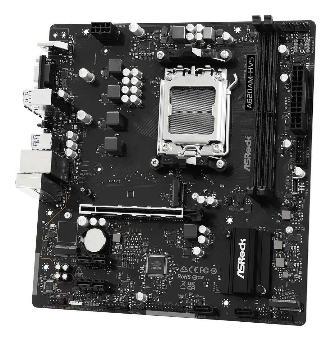 ASRock A620AM-HVS AM5 mATX Motherboard
