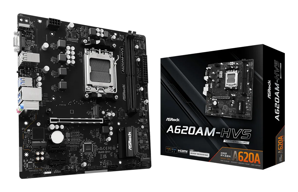 ASRock A620AM-HVS AM5 mATX Motherboard